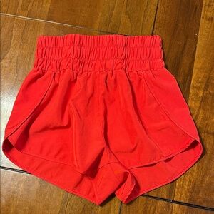 SHEIN Red High Waist Women's Shorts